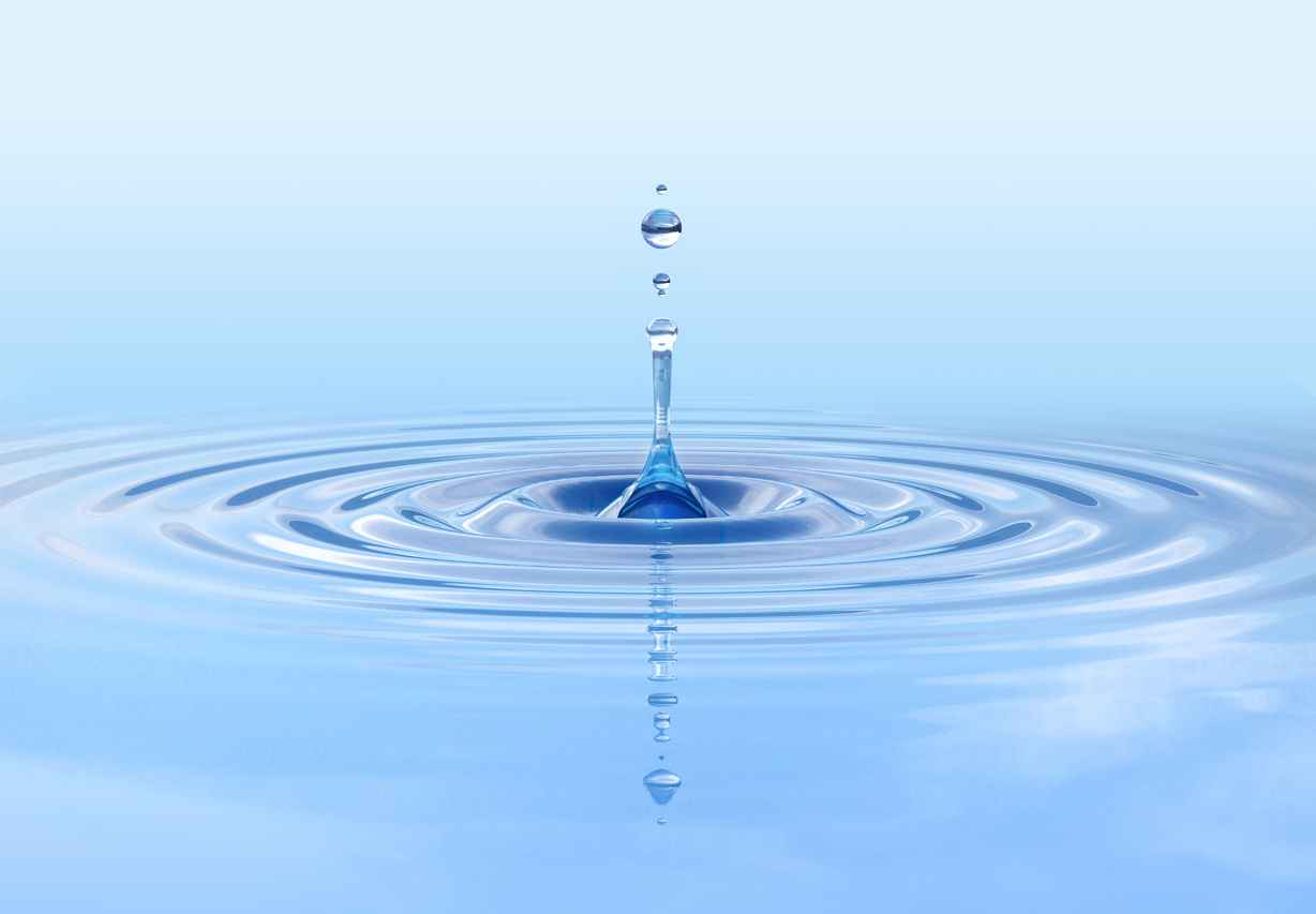 Water drop splash, high resolution 3D rendering.